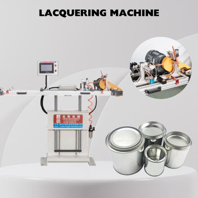 Un bon prix. Machine de revêtement pour boîtes rondes en tôle en ligne